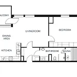 Huoneisto Stylish 66m2 With Private Sauna And Balcony Helsinki