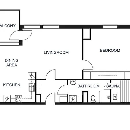 Appartement Stylish 66m2 With Private Sauna And Balcony Helsinki